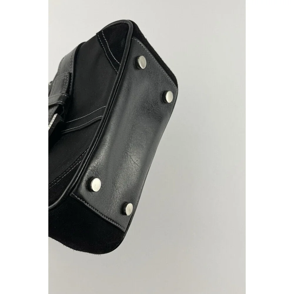 VTG Coach 3579 Madison Black Satin Swarovski Crystal Kiss Lock Bag Archive